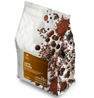 картинка Шоколад молочный КЬЯРА 33% (пакет 4 кг.) ICAM S.p.a. 71067 от Торговой Компании "Зима"