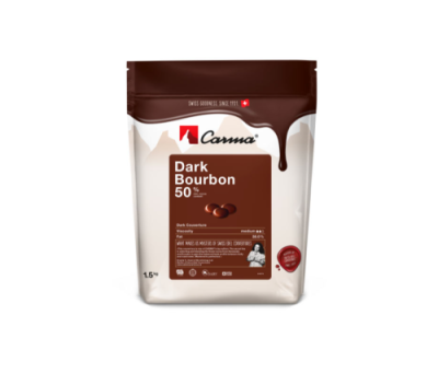картинка Шоколад Carma темный Dark Bourbon. 50% какао, 1,5 кг/шт CHD-O030BURBE6-Z71 от Торговой Компании "Зима"