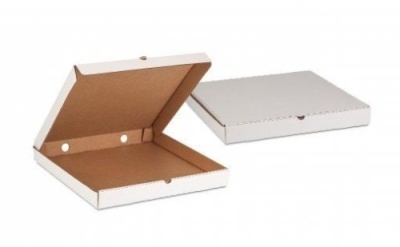 картинка Коробка пицца 340х340х40 белая/К (50 шт) от Торговой Компании "Зима"