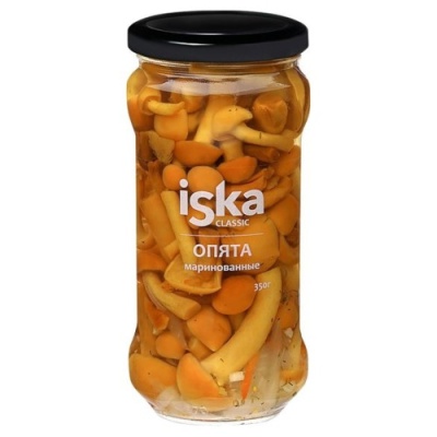 картинка Грибы ОПЯТА маринованные 350 гр ISKA ж/б (упаковка 6 шт) от Торговой Компании "Зима"