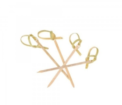 картинка Пика "Узелок"бамбук 6 см (100шт/40уп) от Торговой Компании "Зима"