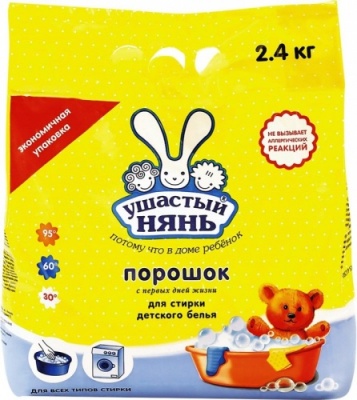 картинка Стиральный порошок "УШАСТЫЙ НЯНЬ" (пакет 2,4 кг) 1 шт от Торговой Компании "Зима"