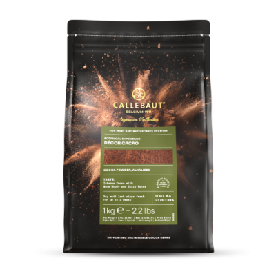картинка Какао-порошок Callebaut Botanical Décor Cacao. 20-22% жиры (пакет 1 кг) DCP-20BODEC-89B от Торговой Компании "Зима"