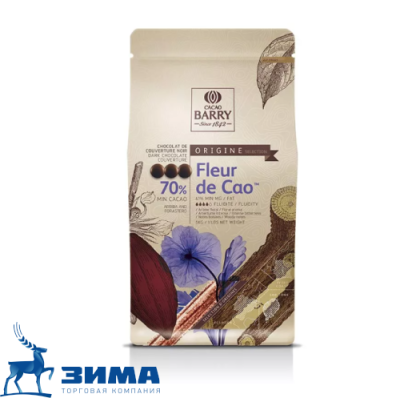 картинка Шоколад Cacao Barry горький Fleur de Cao. 70% (пакет 5 кг) CHD-O70FLEU-2B-U77 от Торговой Компании "Зима"