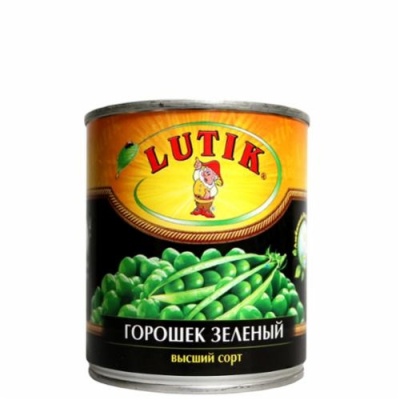 картинка Зеленый горошек 425 мл Lutik (упаковка 12 шт) от Торговой Компании "Зима"