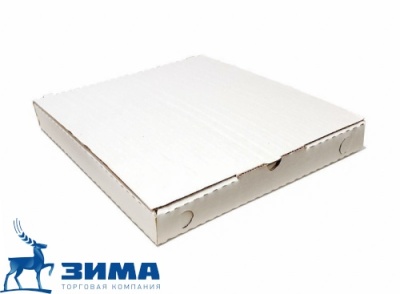 картинка Коробка пицца 25х25х4 БЕЛЫЙ (100 шт) от Торговой Компании "Зима"
