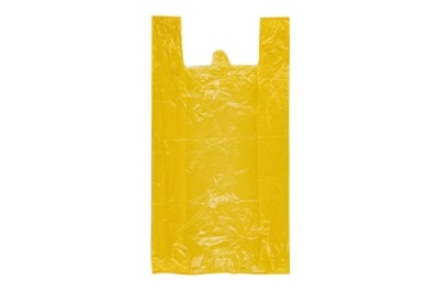 картинка Пакет "Майка" ПНД 30*55+2*7,5 20мкм желтый 1цв. Пойковский Хлеб(100 шт) от Торговой Компании "Зима"