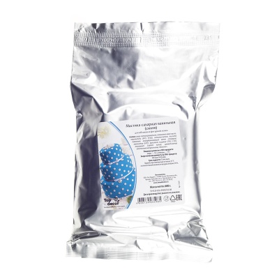 картинка Мастика сахарная ванильная синяя (0,6 кг) Деко-Про tp35985 от Торговой Компании "Зима"