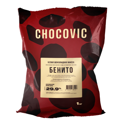 картинка Шоколад Chocovic БЕНИТО Белый шоколад (аналог Sicao Белая) (уп 5 кг) CHW-U25CHVC-25B  от Торговой Компании "Зима"