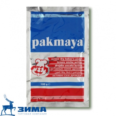 картинка Дрожжи активные "PAKMAYA CRISTAL" 100 гр. (коробка 40 штук) от Торговой Компании "Зима"