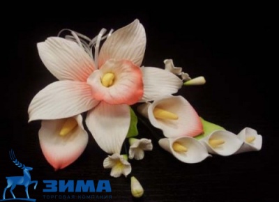 картинка Цветы из мастики (1 шт) 11179*i Орхидея от Торговой Компании "Зима"