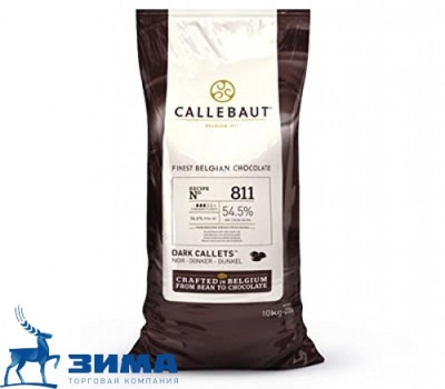 картинка Шоколад Callebaut темный 54,5% Каллеты 10 кг 811-NV-595                 от Торговой Компании "Зима"