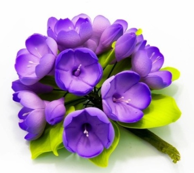 картинка Цветы из мастики (1 шт) 11175 Фиалки от Торговой Компании "Зима"