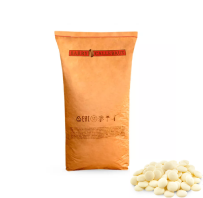 картинка Глазурь белая жировая Легкоплавкие Диски (мешок 20 кг) ISW-S1234-91A от Торговой Компании "Зима"