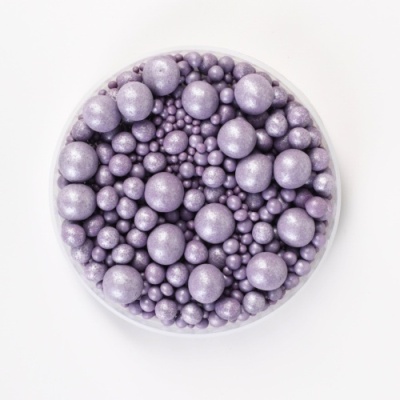 картинка Посыпки Драже Жемчужный Микс сиреневый (уп.0,6 кг) tp101550 от Торговой Компании "Зима"