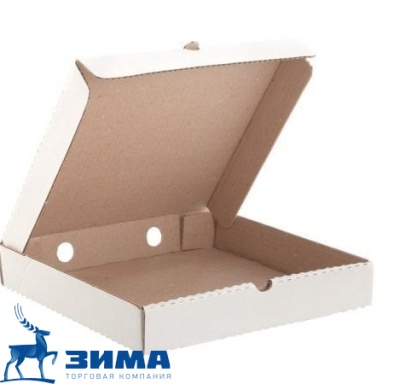 картинка Коробка пицца 250х250х40 белая  (50 шт) от Торговой Компании "Зима"
