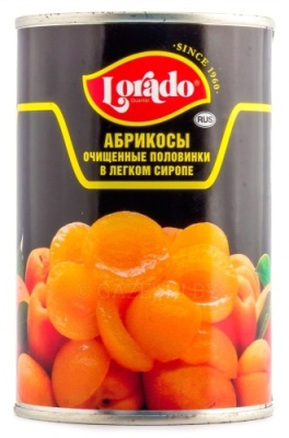 картинка АБРИКОСЫ 425 мл Lorado  (упаковка 12 шт) от Торговой Компании "Зима"