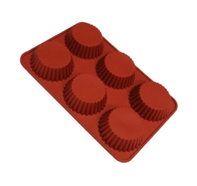 картинка Форма силиконовая БРИОШЬ с мелким зубчиком, 6 фигур 55/80 h27 мм 33540 от Торговой Компании "Зима"