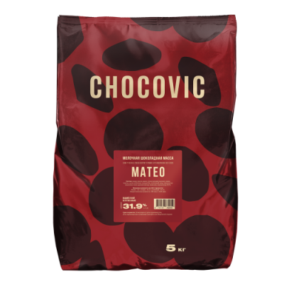картинка Шоколад Chocovic МАТЕО Молочный шоколад (аналог Sicao Молоч (уп 5 кг) CHM-T13CHVC-25B от Торговой Компании "Зима"