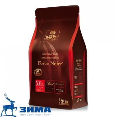 картинка Шоколад Cacao Barry темный Force Noire. 50% какао (пакет 1 кг) CHD-X50FNOI-E1-U68 от Торговой Компании "Зима"