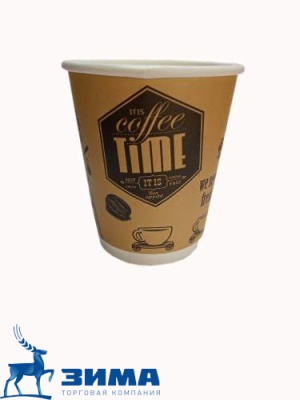 картинка Стакан бумажный 250 мл.Coffee Time (50/20 уп) от Торговой Компании "Зима"