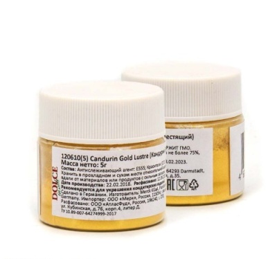 картинка Краситель пигмент Candurin Gold Lustre (золотой блестящий)1.20610  Dolce 5гр. 1.20610 от Торговой Компании "Зима"
