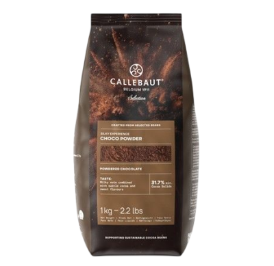 картинка Какао-порошок с сахаром Callebaut Silky Choco Powder (пакет 1 кг) CHP-20SICHP-760 от Торговой Компании "Зима"