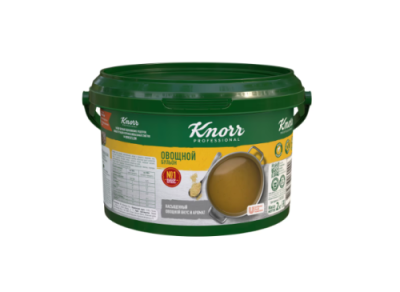 картинка БУЛЬОН овощной KNORR сухая смесь (ведро 2 кг) 158100384 от Торговой Компании "Зима"