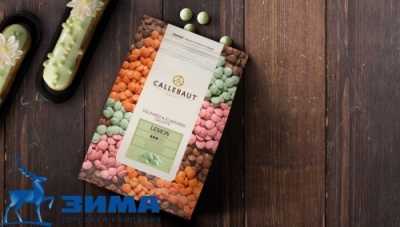 картинка Шоколад Callebaut Lime смесь шоколада белого и глазури (цветной) Каллеты 2,5 кг/шт LEMON-RT-U70 от Торговой Компании "Зима"