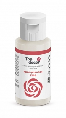 картинка Смесь д/окраш.пищ.продукт.жидк."Ярко-розовая" 30г (уп. 36 шт) tp83368 от Торговой Компании "Зима"