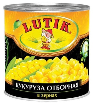 картинка Кукуруза 425 мл Lutik (упаковка 12 шт) от Торговой Компании "Зима"