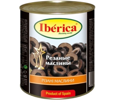картинка Маслины резаные Иберика (ж/б 3 кг) от Торговой Компании "Зима"