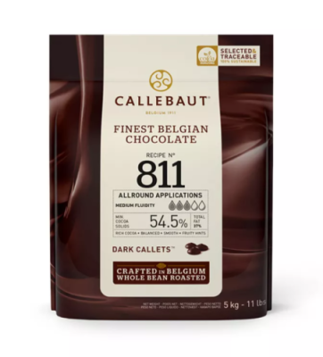 картинка Шоколад Callebaut темный 54,5% Каллеты 5 кг 811-NV-W86                 от Торговой Компании "Зима"