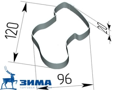 картинка Вырубка для печенья "Носок" CUT  от Торговой Компании "Зима"