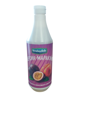 картинка Морс Персик-маракуйя концентрированный (бутылка 1 л) от Торговой Компании "Зима"