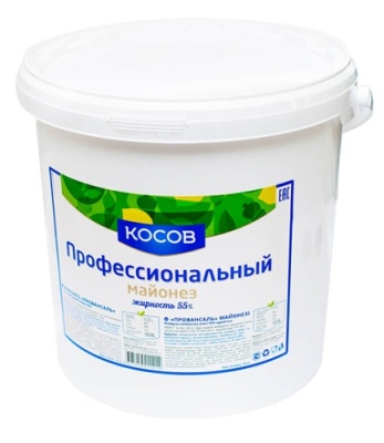 картинка Майонез "Провансаль" 55% Профессиональный КОСОВ (ведро 10 кг) от Торговой Компании "Зима"
