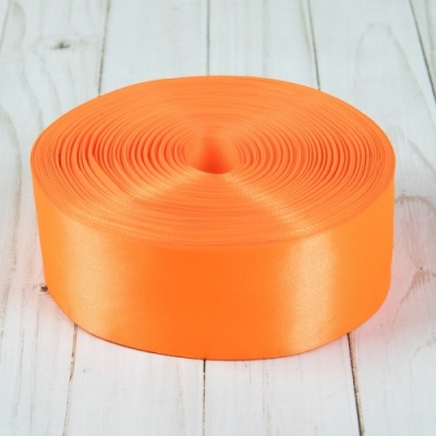 картинка Лента сатиновая цветная ОРАНЖЕВАЯ 6 мм,100 м 21818 от Торговой Компании "Зима"