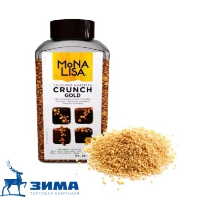 картинка Декор Mona Lisa Crunch Gold сахарные кусочки с миндалем (ЗОЛОТО) 0.5 кг/шт MAW-DE-19914E0-999 от Торговой Компании "Зима"