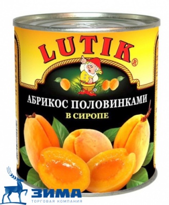 картинка АБРИКОСЫ 850 мл Lutik (упаковка 12 шт) от Торговой Компании "Зима"