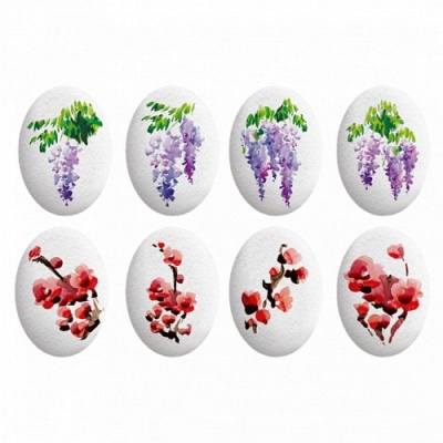 картинка Сахарные фигурки МЕДАЛЬОНЫ ПАВЛИНЫ d35х25 мм (упаковка 63 шт) tp85409 от Торговой Компании "Зима"