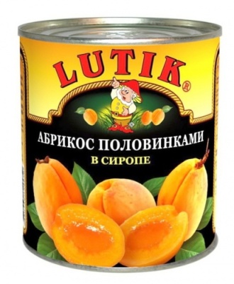 картинка АБРИКОСЫ 850 мл Lutik (упаковка 12 шт) от Торговой Компании "Зима"