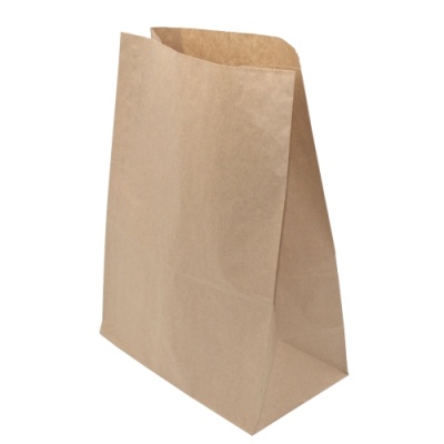 картинка Пакет бумажный 180*120*290мм на вынос КРАФТ (1000шт/кор) от Торговой Компании "Зима"