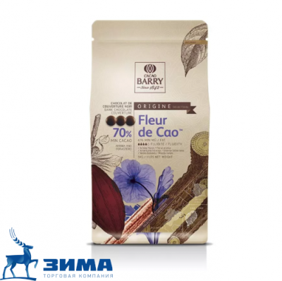 картинка Шоколад Cacao Barry горький Fleur de Cao. 70% (пакет 5 кг) CHD-O70FLEU-2B-U77 от Торговой Компании "Зима"