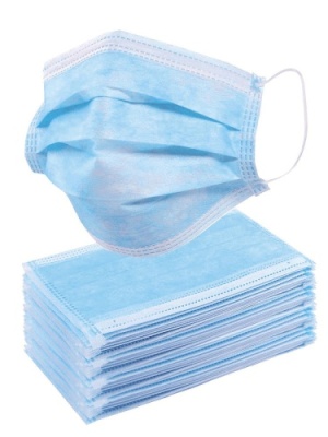 картинка Маска д/лица 3х сл. одноразов. (50 шт/80уп) от Торговой Компании "Зима"