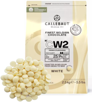картинка Шоколад Callebaut белый 25,9% Каллеты 2,5 кг CW2-RT-U71 от Торговой Компании "Зима"