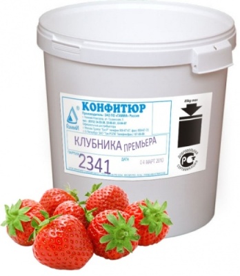 картинка Конфитюр "Клубника" Премьера N (ведро 3,5 кг) от Торговой Компании "Зима"