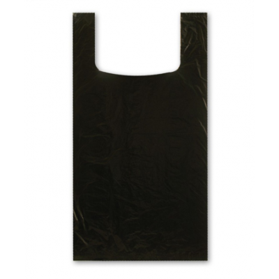 картинка Пакет "Майка" ПНД 30*55+16 30мкм черный (100 шт) от Торговой Компании "Зима"