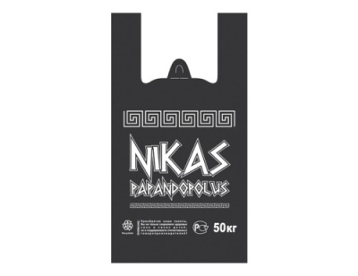 картинка Пакет "Майка 30х55-35мкм"NIKAS"черн 100/800 шт/кор от Торговой Компании "Зима"