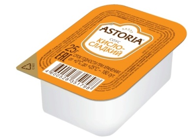 картинка Соус "Кисло-сладкий" ТМ Астория Дип 25г. (гофрокор.3,125 кг) от Торговой Компании "Зима"