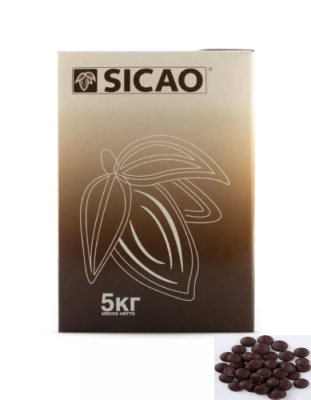 картинка Шоколад Темная шоколадная масса Sicao Дропсы 8500СТ/KG 5 кг/шт CHD-DR-85-46-R10        от Торговой Компании "Зима"